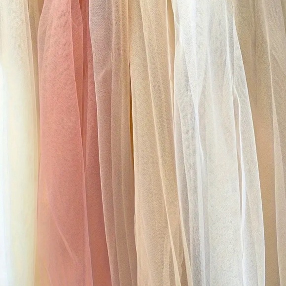 BRIDAL TULLE  NUDE by the yard - Picture 3 of 5
